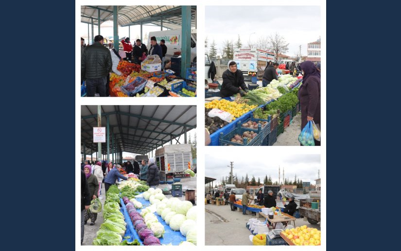 TUZLUKÇU'DA HALK PAZARINDAN BİRGÜN 
