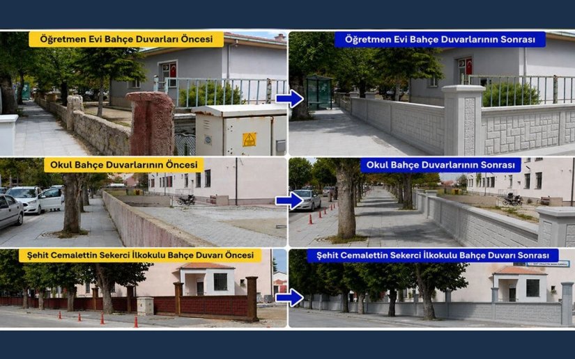 BELEDİYEMİZDEN EĞİTİME VE ŞEHİR ESTETİĞİNE DEĞER KATAN DOKUNUŞLAR..