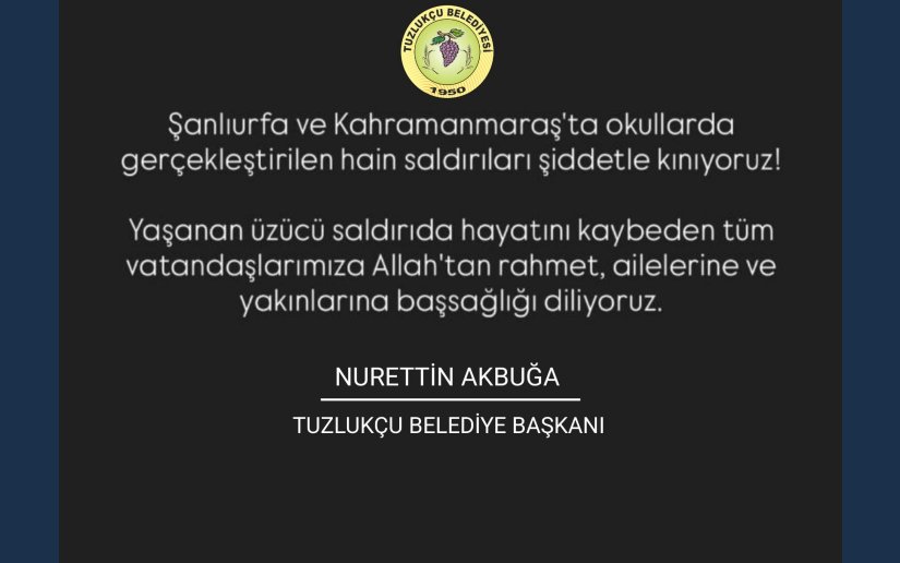 ŞİDDETLE KINIYORUZ...