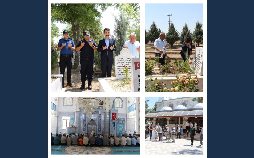 İLÇEMİZ ŞEHİTLİĞİ  ZİYARET EDİLDİ, MEVLİD- İ ŞERİF OKUNDU 